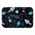 Tapete Para Quarto Estampado Astronauta Preto 60cm x 40cm - Base Antiderrapante