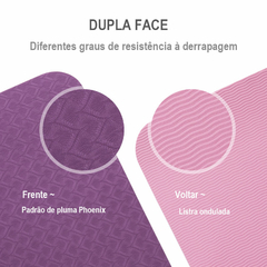 Tapete para ginástica com camada dupla antiderrapante com linha de posição - comprar online