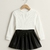 Semi Cropped Manga Longa Branco - comprar online