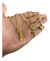 Cordão Feminino + Pingente Letra Banhado A Ouro 18k Delicado