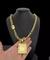 Imagem do Cordão 13mm Balão Banhado A Ouro 18k + Pingente Letra