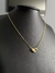Cordão Feminino + Pingente Cravejado Coração Coroa Banhado A Ouro 18k - PC JOIAS