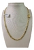 Cordão Feminino 3x1 5mm Banhado Ouro 18k