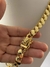 Cordão 12mm Friso S Dupla Face Banhado A Ouro 18k Fecho Fé - comprar online