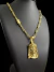 Cordão 7mm Cadeado Banhado A Ouro + Pingente Rosto De Cristo