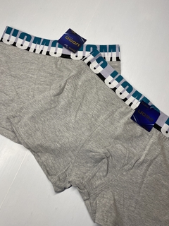 Boxer UOMO gris liso - comprar online