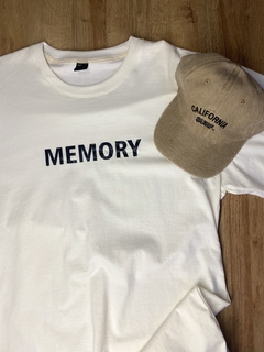 Remeron MEMORY oversize de algodón blanca en internet