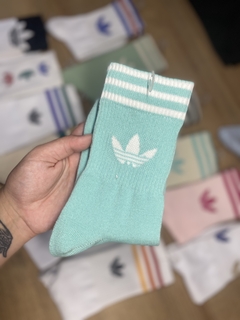 Media caña Adidas old verde aqua
