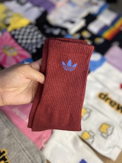 Media caña Adidas bordó