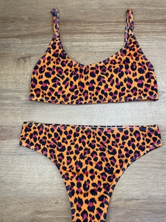 Bikini Shiri print naranja en internet