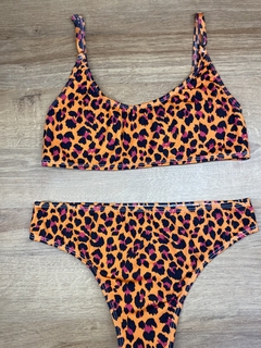 Bikini Shiri print naranja - OLIVIAS.SF 