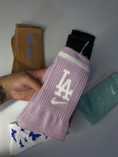 Media caña Nike LA lila - comprar online
