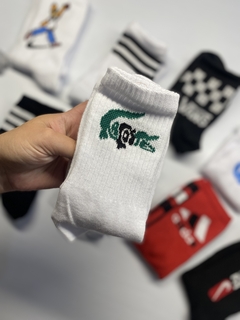 Media caña Lacoste verde - comprar online