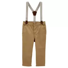 Oshkosh - Calça com suspensório removível