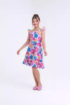 Alfaiataria - Vestido Branco Florido na internet