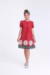 Alfaiataria - Vestido Vermelho Flores