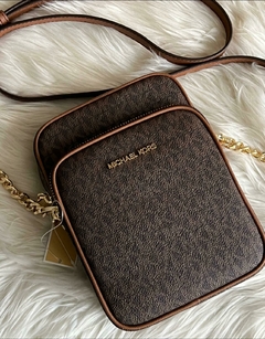 Michael Kors - Bolsa Transversal Jet Set Logo Média