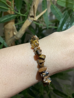 Pulseira Olho de Tigre Cascalho
