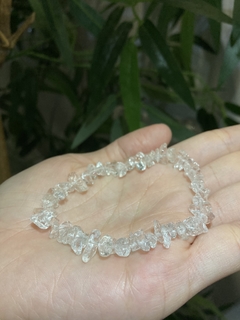 Pulseira Quartzo Cristal Cascalho na internet