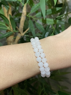 Pulseira Quartzo Neve (Leitoso) Polido 6MM - comprar online
