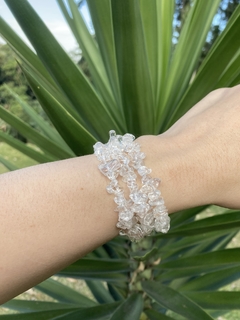 Pulseira Quartzo Cristal Cascalho