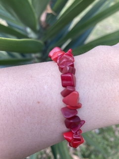 Pulseira Jaspe Vermelha Cascalho - comprar online