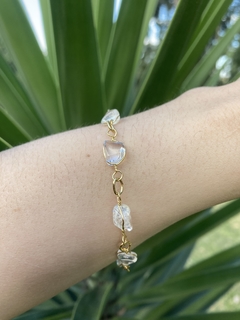 Kit Quartzo Cristal - Pulseira + Brincos na internet