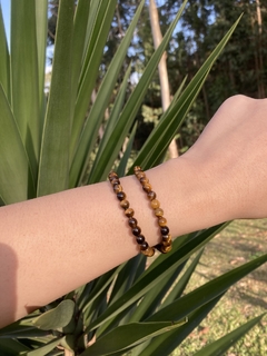 Pulseira Olho de Tigre Polido 6MM - comprar online