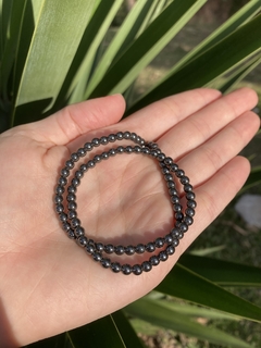 Pulseira Hematita Polida 4MM na internet