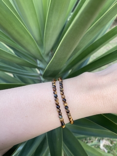 Pulseira Olho de Tigre Polido 4MM - comprar online