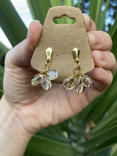 Kit Quartzo Cristal - Pulseira + Brincos - comprar online