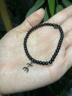 Pulseira Onix Fosca 4MM - Coleção Umbanda Pomba-Gira na internet