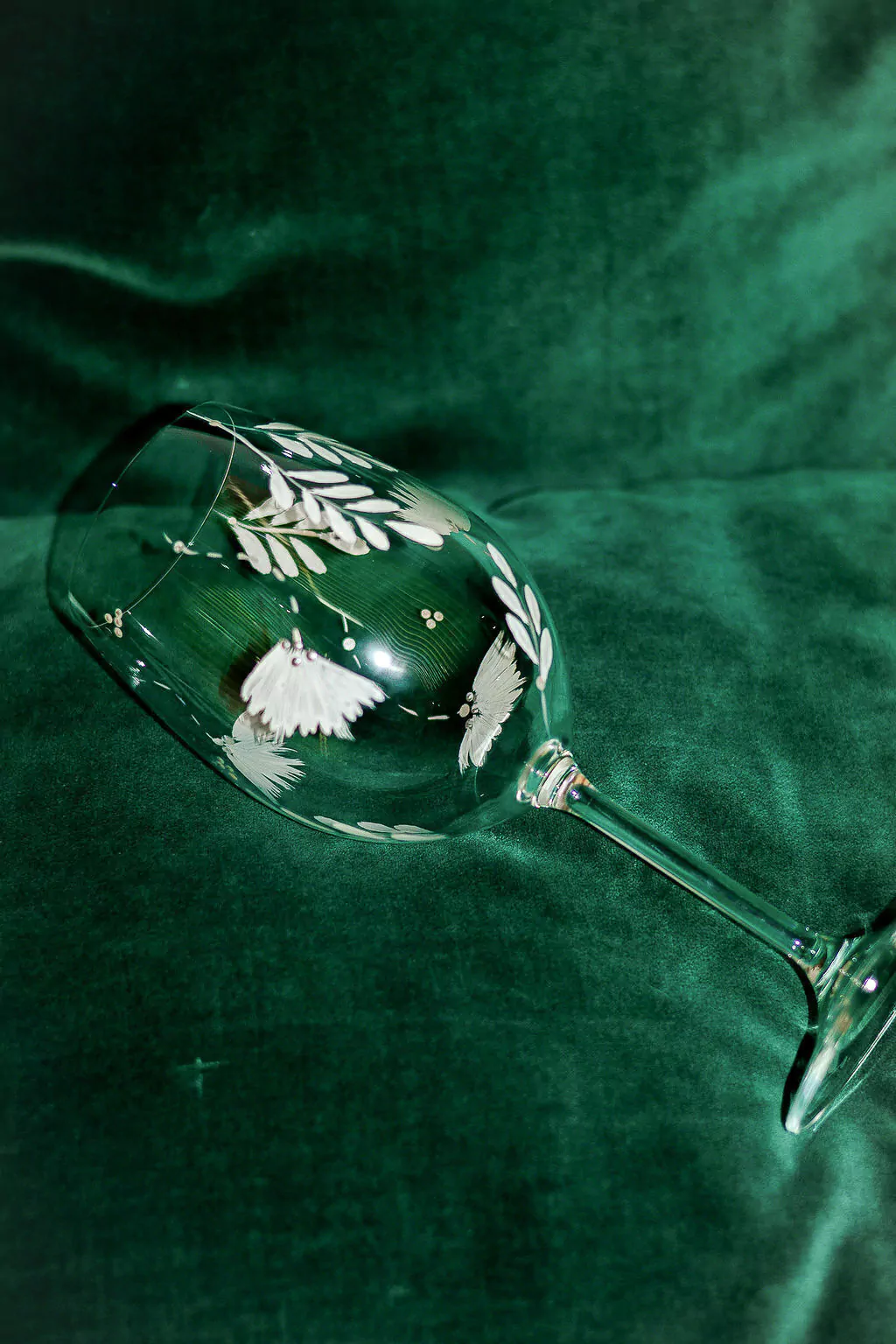 Taça de Vinho e Água - White Lotus