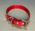 Collar Glam Raza Pequeña Rojo