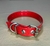 Collar Glam Raza Pequeña Rojo - comprar online