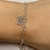 Pulseira Elo Português em Prata 925 com Borboletas Penduradas - comprar online