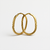Brinco Argola oval sextavada em ouro 18K - comprar online