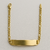 Pulseira Chapa Infantil em Ouro 18K com elo 3/1 - comprar online