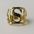 Anel vazado oval com diversas letras - comprar online