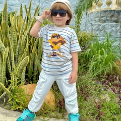 Calça Jogger Cargo com Ziper Style Off Happy no moletom - comprar online
