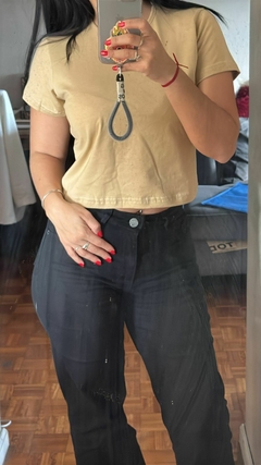 Baby Tee Remera con Manga