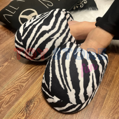 pantufla cebra