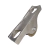 ROLDANA NYLON 50MM C/ SUPORTE PERFURADO DE ALUMINIO TUBO PORTÃO PVC