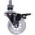RODIZIO GEL 50MM ESPIGA FREIO CRISTAL WORKER