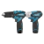 CONJUNTO PARAFUSADEIRA FURADEIRA IMPACTO 12V C/ MALETA DK1493 MAKITA