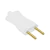 PLUG MACHO 2P 10A BRANCO PLUZIE
