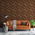 DAMERO DE MADERA 087 | Vinilo decorativo para pared. Estilo tacos de madera oscura tipo damero