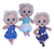 Imagem do Roupa Sara Comilona Baby Alive Kit C/3 Vestidos 3 Calcinha