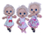 Roupa Sara Comilona Baby Alive Kit C/3 Vestidos 3 Calcinha - comprar online