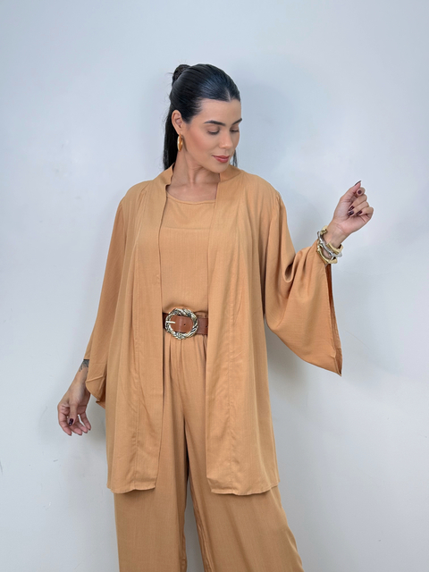 KIMONO ZAIA CARAMELO - comprar online